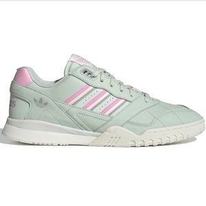 NWT Adidas AR Trainer D98156 Men Green & Pink Leather Sneaker Shoes Size 10
